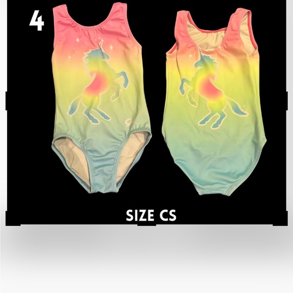 Unicorn Rainbow Kids leotard GK - Picture 1 of 6